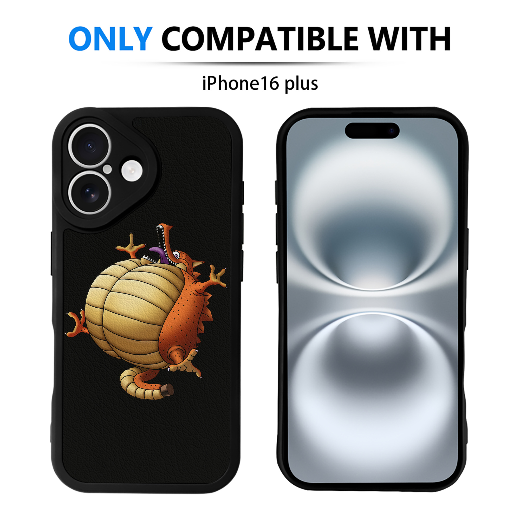（画像用） ドラゴンクエスト Doragon Kuesuto Dragon Quest 【iPhone 16シリーズ対応】シリコンスマホケース（レザー調） 材質：シリコン